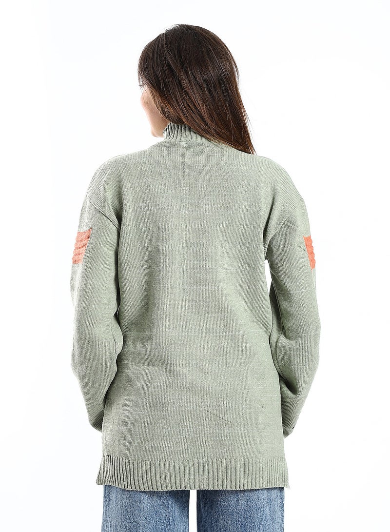Caesar Wool women Pullover With Multi Design - Image 4