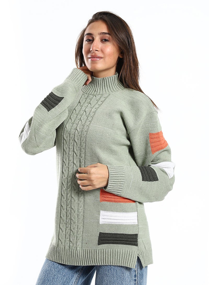 Caesar Wool women Pullover With Multi Design - Image 2
