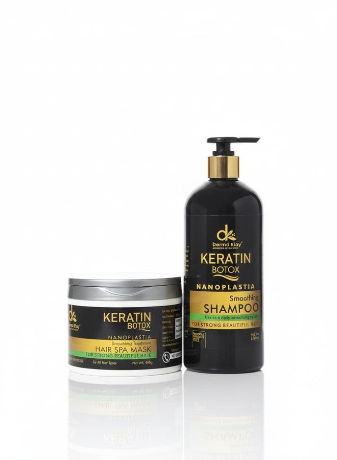 DERMA KLAY Ayurvedic Pack Of 2 Pure Clarifying Shampoo & SPA Mask for Nourished Hair With Protein Fusion, Hair Protection, Daily Strengthening, and Moisturising Shampoo - Image 2
