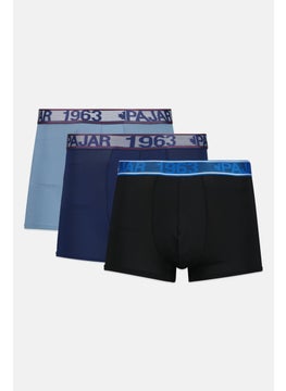 Pajar Men 3 Pack Brand Logo Boxer Brief, Black  - Image 1