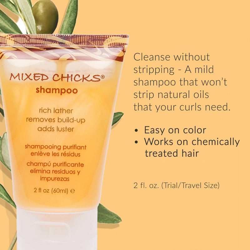 Mixed Chicks Travel & Trial Pack - Shampoo, Deep Conditioner, Leave-in Conditioner, 2 fl. oz. each - Image 4