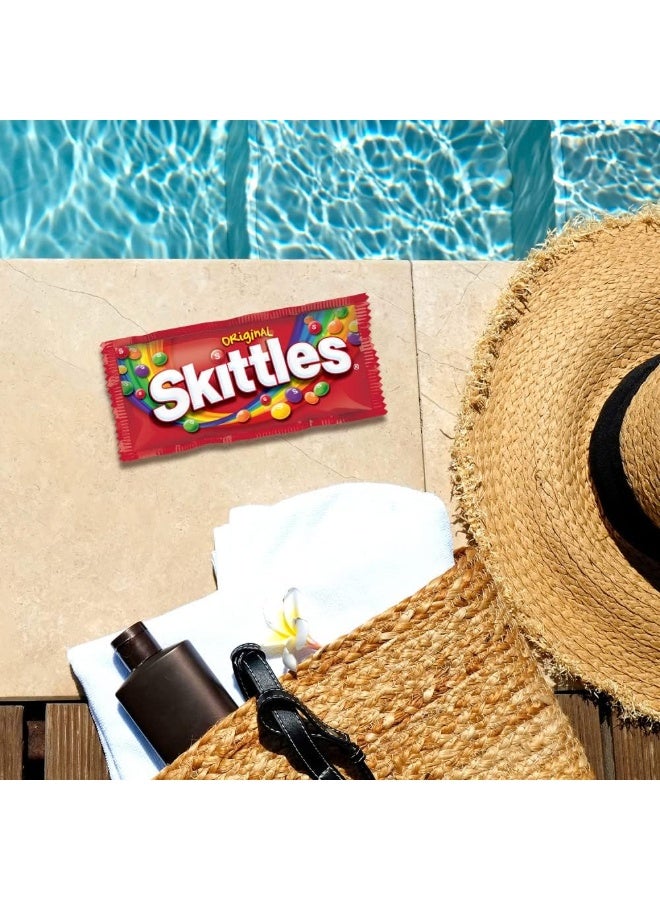 Skittles حلوى سكتلز الأصلية القابلة للمضغ، حجم كامل - 2.17 أونصة، عبوة حلوى بالجملة 36 قطعة - Image 5