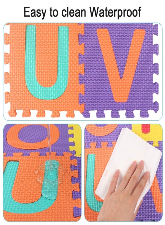 Kangler Kids Foam Puzzle Play Mat 5.9inch x 5.9inch (36-Piece Set) Interlocking EVA Floor Tiles with Alphabet and Numbers - Image 4