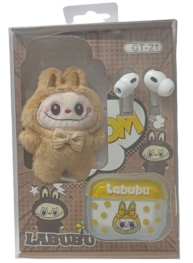 LABUBU New Labubu Wireless Earphones Doll Crying Baby Cartoon Earphones Wireless Earbuds Bluetooth With Keychain Labubu  - Image 5