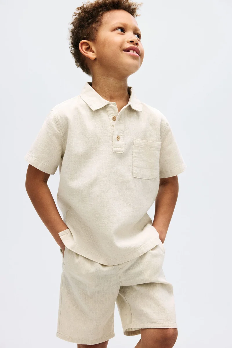 H&M 2-piece linen-blend set