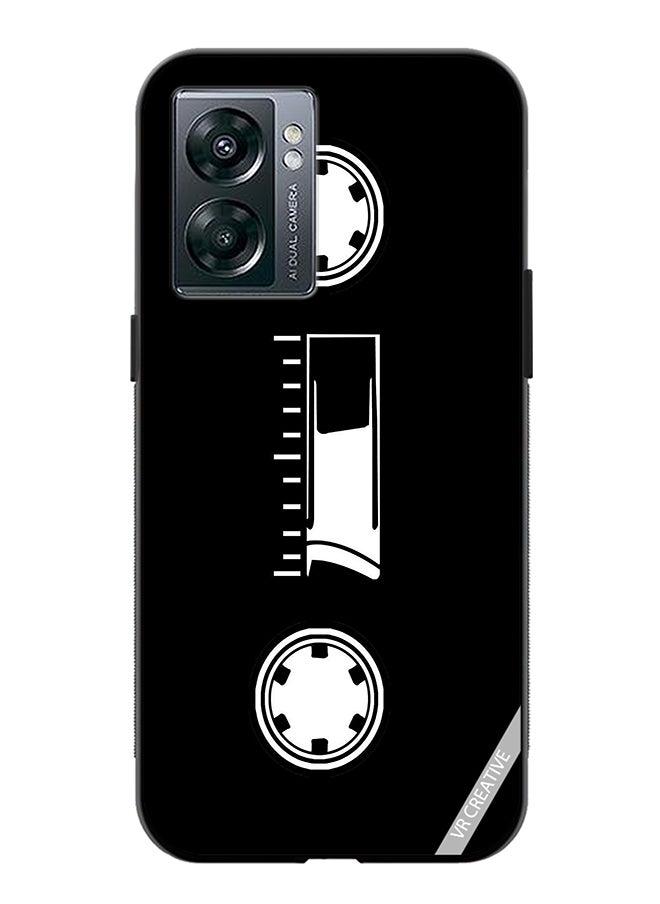 VR CREATIVE Protective Case Cover For Oppo A57 5G Cassette Tape Design Multicolour  - Image 1