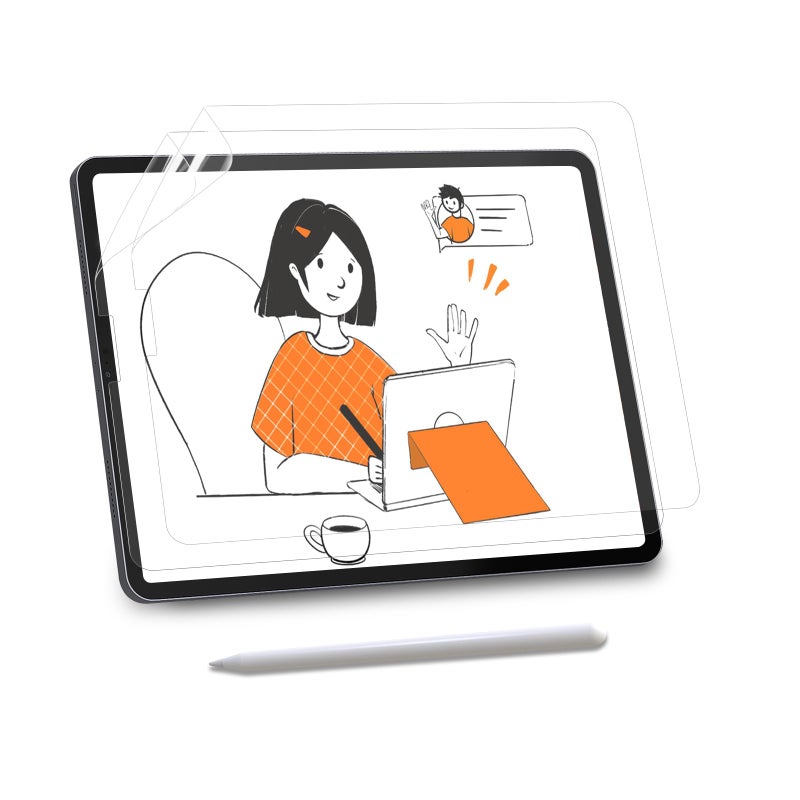 KCT 2 Pack Paperfeel Screen Protector Compatible with iPad Pro 11 Inch (2022&2021&2020&2018) / iPad Air 5th&4th (10.9 inch, 2022&2020) Matte for Drawing Anti-Glare and Easy Installation - Image 1