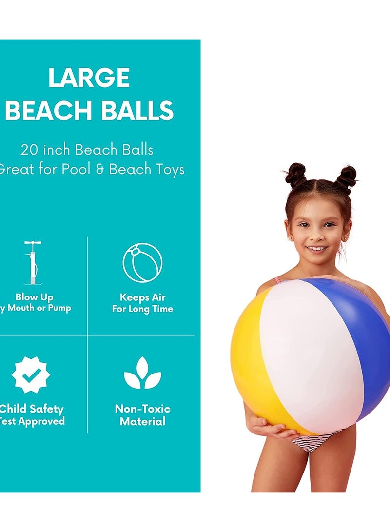 ORiTi Beach Balls 3 Pack 20" Inflatable for Kids - Image 5