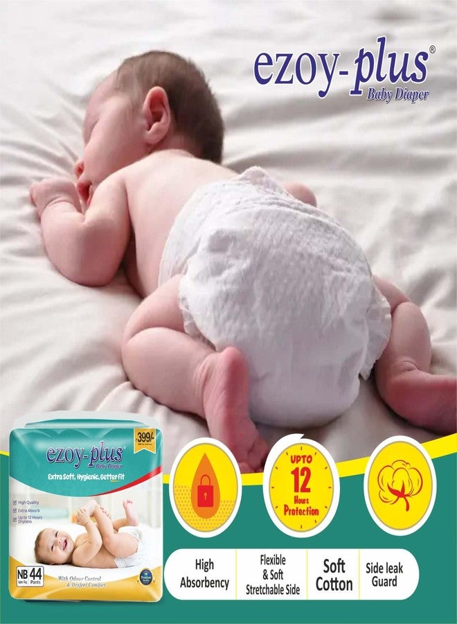 Ezoyplus Extra Soft Newborn Baby diaper pants (0-4 kg) Dryfeel Comfort & leakage protection (Newborn, 88, count) - Image 3