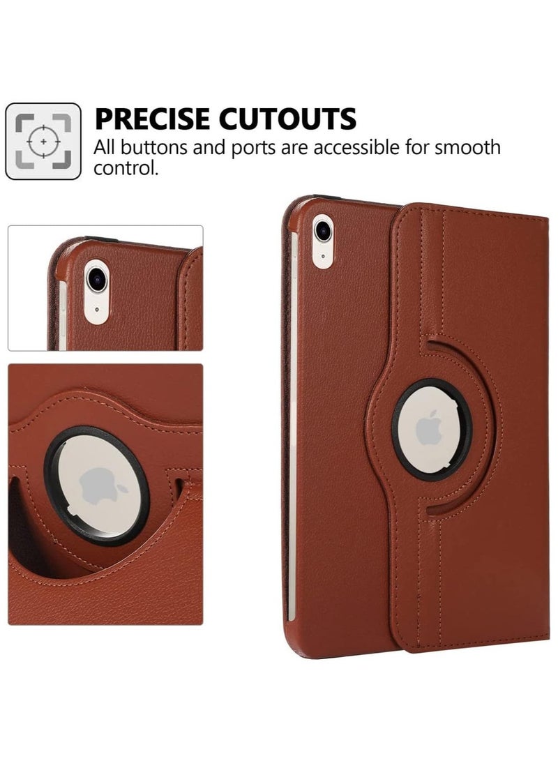 Case for Ipad 10th Generation Case 2022 iPad 10.9 Inch Case, iPad 10 Case Leather Smart Tablet 360° Rotating Case For IPad 10th Gen 2022 Release A2696 A2757 A2777 (Brown) - Image 5