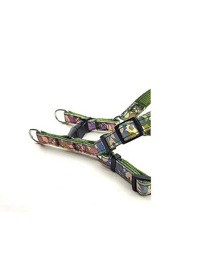 مجموعة حزام ومقود ناعم عاكس قابل للتعديل من النايلون بمقاس 20 مم مطبوع عليه شعار الحيوانات الأليفة، مثالية للعب/التدريب والمشي مع الكلاب والقطط الصغيرة - متعددة الألوان (صغيرة جدًا) - Image 4