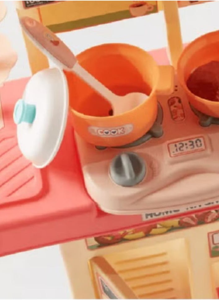 Generic - Dream Kitchen Play Set, Pretend Play for Boys Girls, Kitchen Toys with Realistic Lights and Sounds, Play Sink, Pretend Food for Kids (39 Pieces) - Image 1