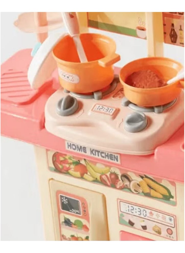 Generic - Dream Kitchen Play Set, Pretend Play for Boys Girls, Kitchen Toys with Realistic Lights and Sounds, Play Sink, Pretend Food for Kids (39 Pieces) - Image 1