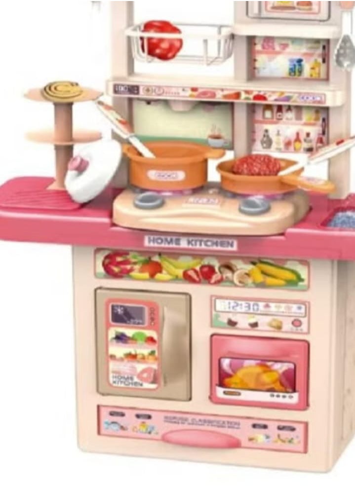 Generic - Dream Kitchen Play Set, Pretend Play for Boys Girls, Kitchen Toys with Realistic Lights and Sounds, Play Sink, Pretend Food for Kids (39 Pieces) - Image 1