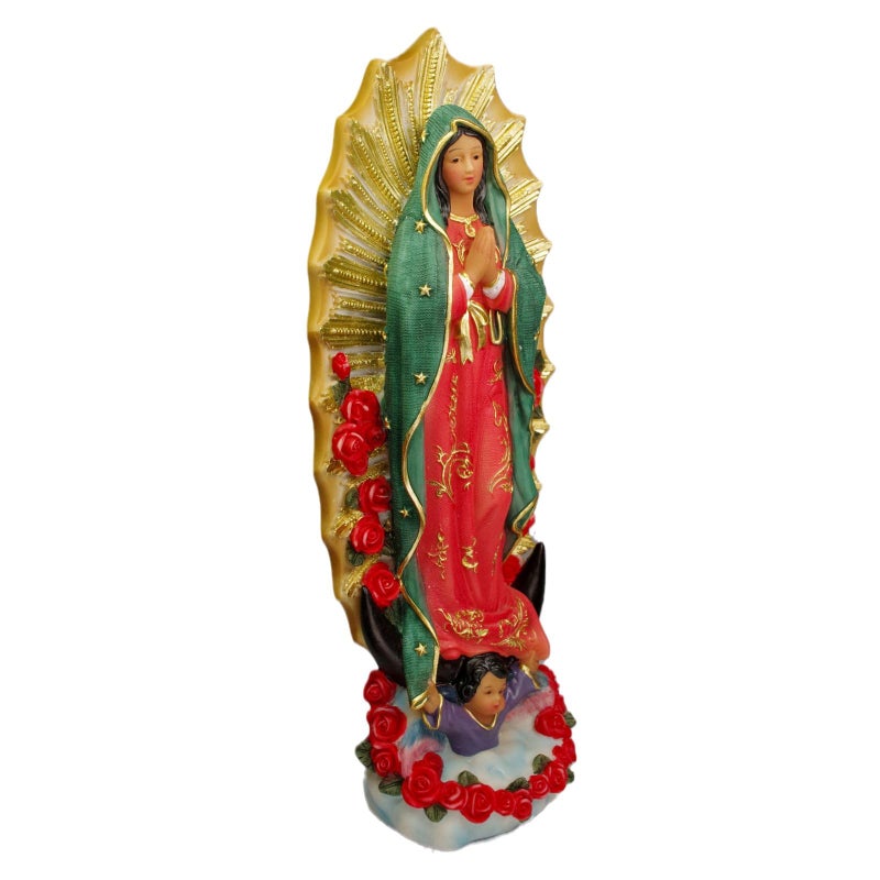 Psyhilar Virgen De Guadalupe Statues  Our Lady Of Guadalupe Virgin Mary Statue  Virgencita Maria Estatua Resin Figurine 6 Inch - Image 4