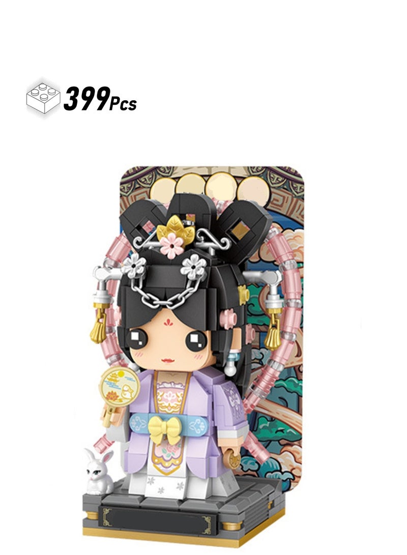 Girls 399pcs Building Block Model Set Creative Diy Simulation Collection Building Assembly Toys Children Adult Home Decoration - Image 1