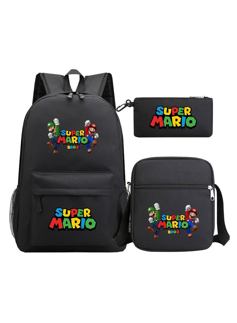 Super Mario Printed Youth Large Capacity Men's and Women's Shoulders