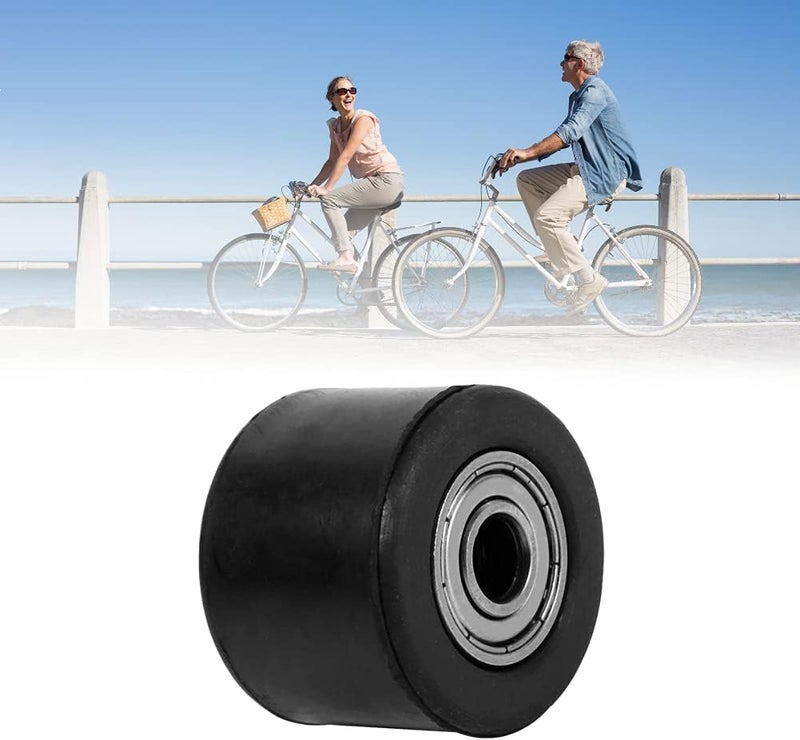 woobles Chain Tensioner Chain Roller Chain Guide Bike Wheel Roller Tensioner Chain Roller Idler Pulley 8mm Tensioner Pulley Wheel Guide Rubber Iron Material For Motorcycle Bike Chain Tensioner Roller - Image 1
