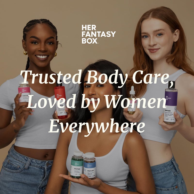 Her Fantasy Box | Body Splash Hydrating Body Oil - Moisturizing, Non-Greasy Formula for Soft, Smooth Skin - All-Natural, Lightweight & Nourishing (8 Fl Oz, Unscented) - Image 5