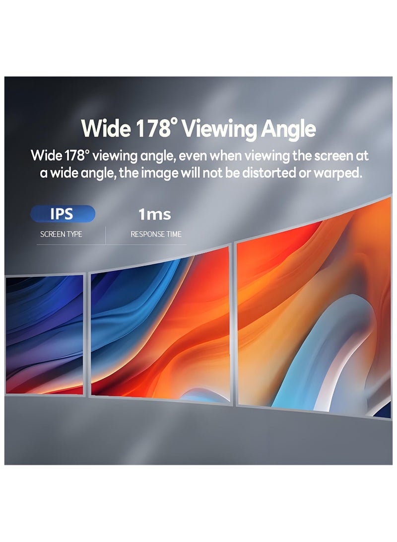 Easeelectra 27-Inch 2K QHD Gaming Monitor, 180Hz Refresh Rate, 1ms, Fast IPS Panel, HDR10, AMD FreeSync & G-Sync Compatible, HDMI 2.1, DP 1.4, PS5/Xbox High FPS Supported - Black - Image 2