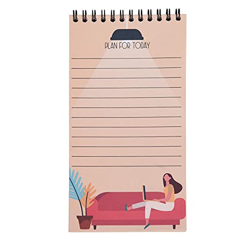 PAPBOO Lets Do This, to-Do List, Planner,Day Planner(Wiro, Matte Finished Cover, 80 Printed Sheets,Size - 8 * 4 inchs, 70 GSM) - Image 3