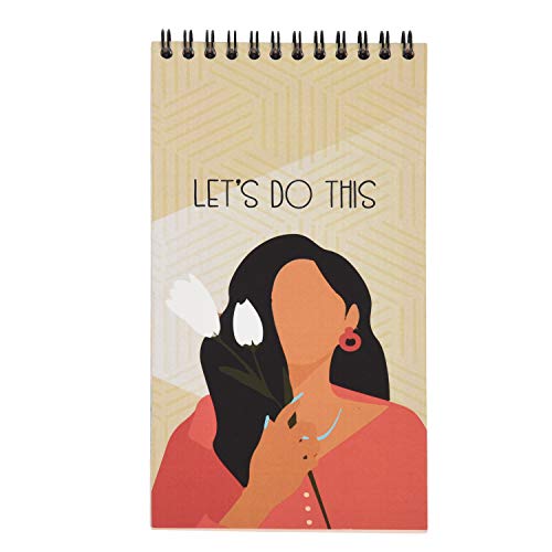 PAPBOO Lets Do This, to-Do List, Planner,Day Planner(Wiro, Matte Finished Cover, 80 Printed Sheets,Size - 8 * 4 inchs, 70 GSM) - Image 1