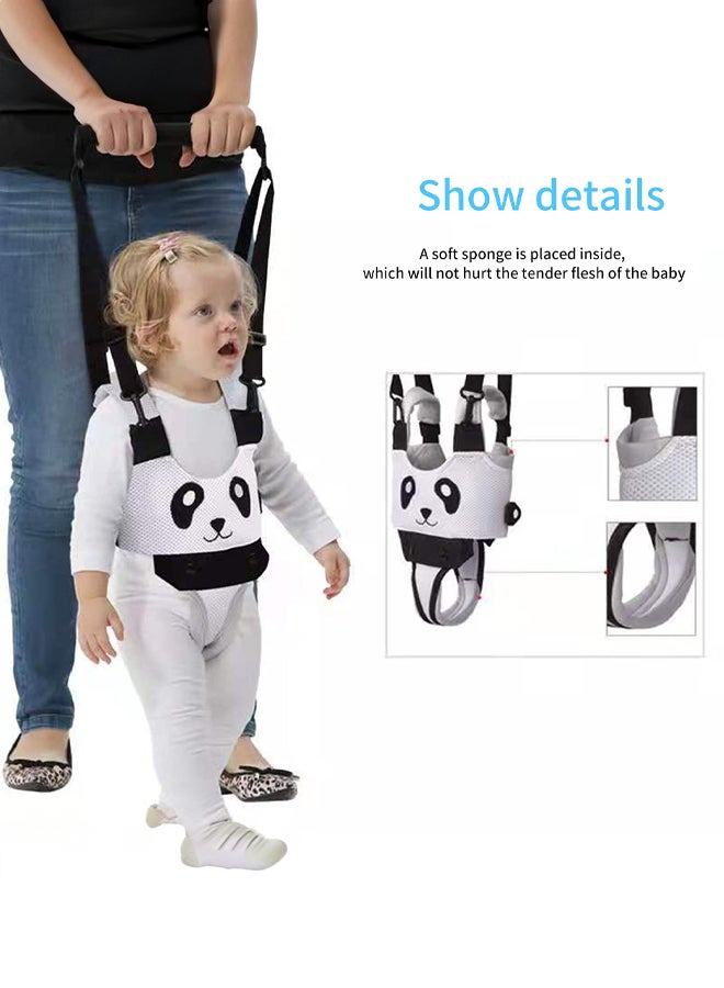 SHABILI Baby Walking Harness Learning to Walk, Polyester Underarm Panda Baby Assistant Strap 3‑Point Velcro Anti Lost Wrist Link, Handheld Walking Harness Child Leashes for Toddlers Infant Walking Assistant - Image 4