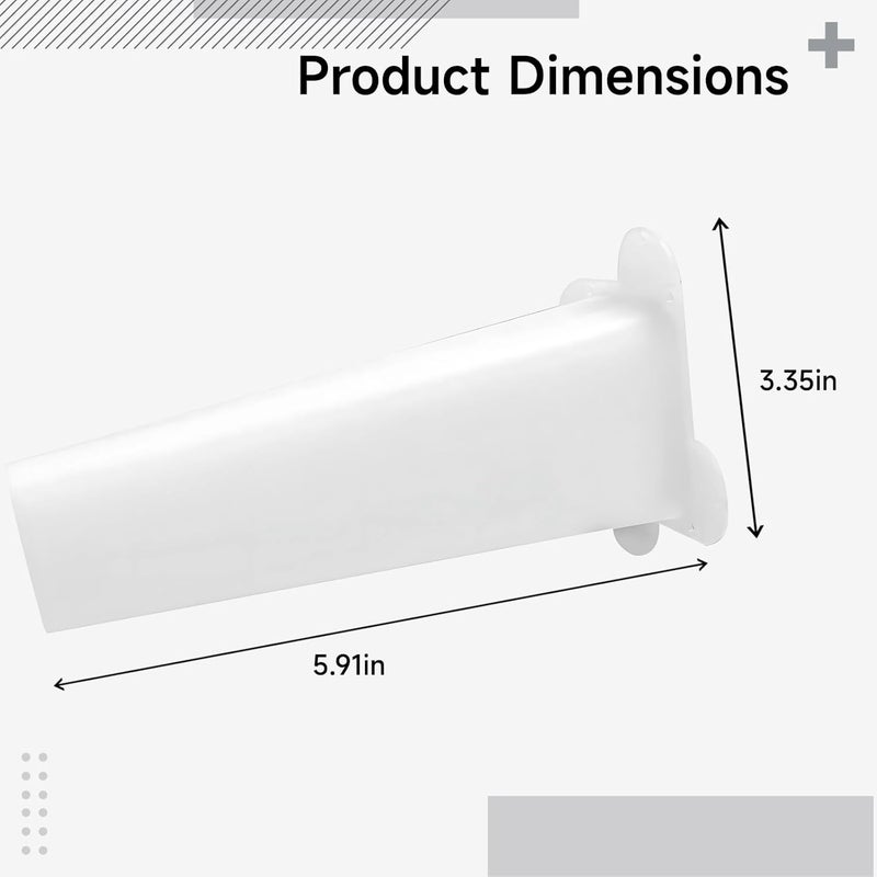 4 Pcs Bat Deterrent 5.9 in / 15 Cm, One-Way Bat Door Excluder, Quiet Cone, Prevent Building Entry - Image 3