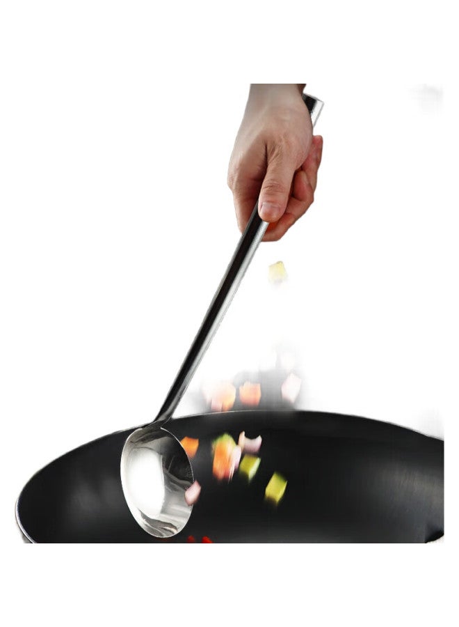 Yata Stainless Steel Soup Ladle, Cooking Spoon, Large Pot Ladle With Extended Handle, Heat-Resistant Soup Spoon, Iron Spoon, Water Ladle, Commercial Use - Image 1