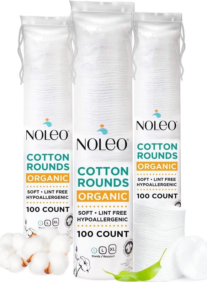 NOLEO Cotton Rounds (3x300 Count) - Image 2