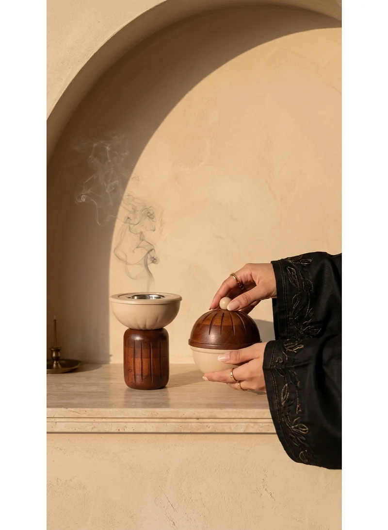Shama  Premium Mini Incense Burner with Bowl Set | Oud & Bakhoor Burner for Home & Office  | Best Price UAE