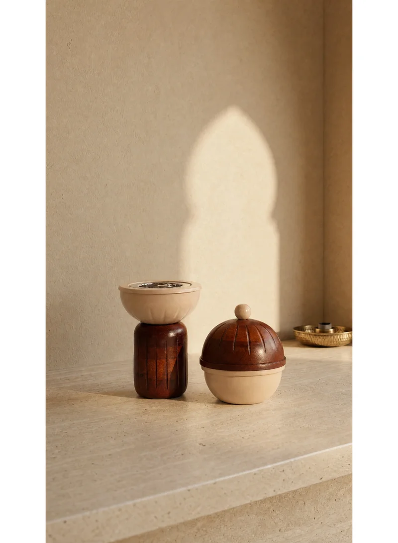 Shama  Premium Mini Incense Burner with Bowl Set | Oud & Bakhoor Burner for Home & Office  | Best Price UAE