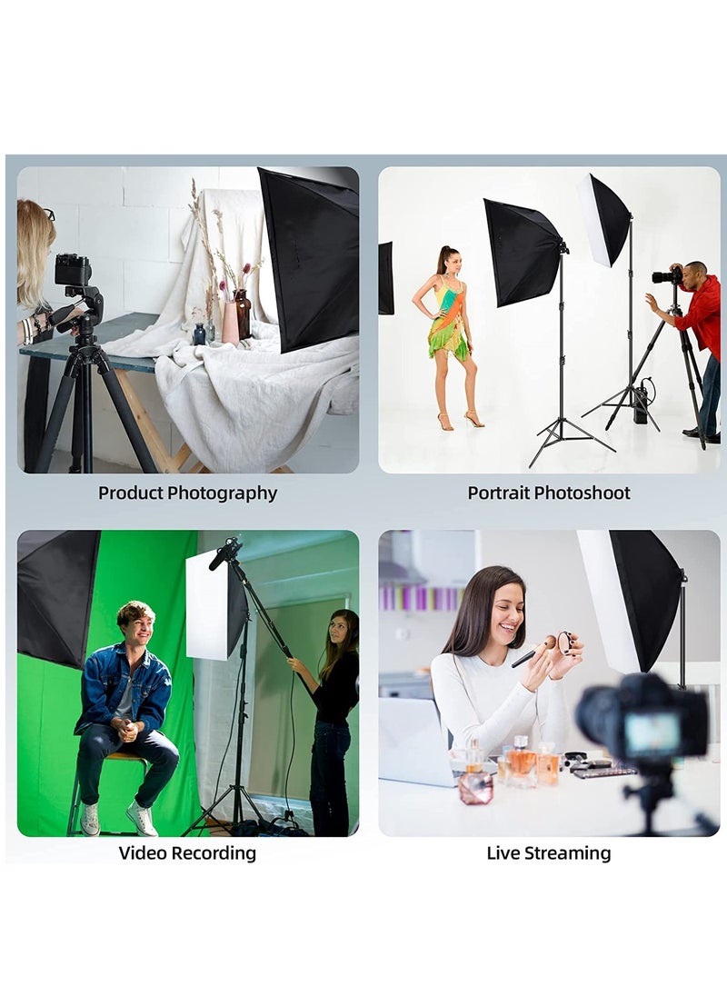 Glanfen - Photography Light Bulb, 280 Watts with Remote Control, 3000-5700K Colour Temperatures Dimmable, 3 Colors LED Bulbs Softbox Bulb in E27 Socket for Photography Photo/Video Studio Lighting/Softbox - Image 1