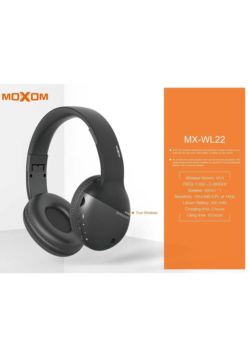 MOXOM Street Rock Over-Ear Bluetooth V5.0 Wireless Headphone  - Image 2