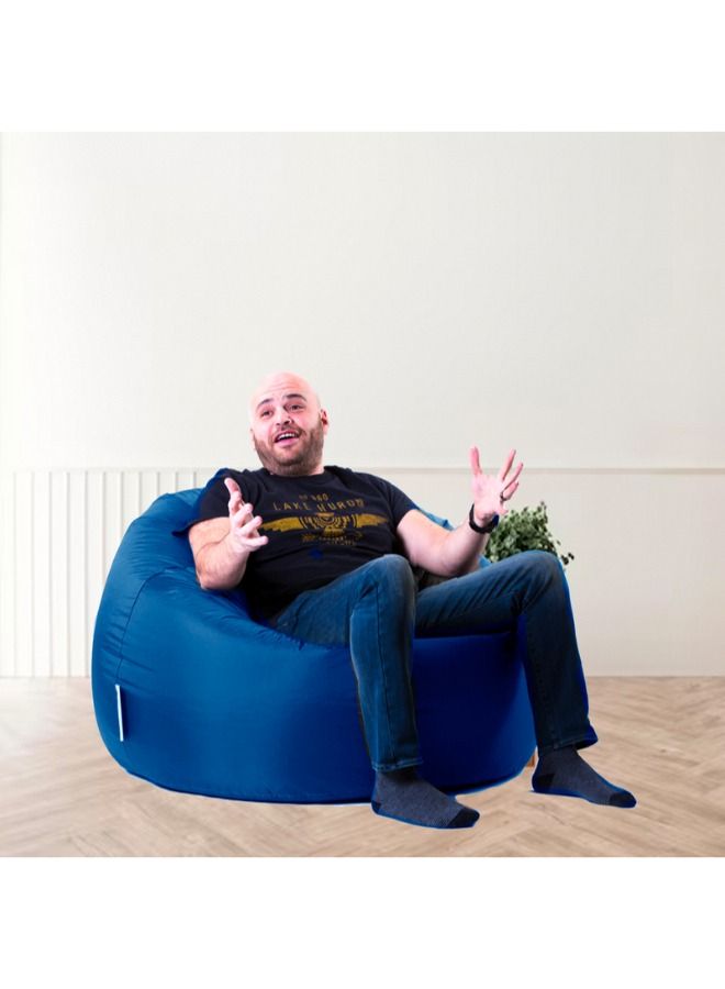 WAVY Dark Blue Big Comfy Bean Bag - Waterproof - Image 2