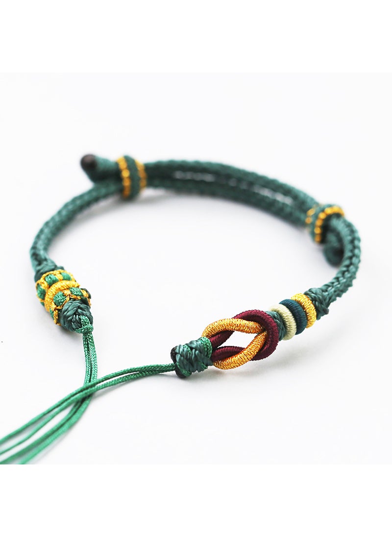 Generic - Original Handmade Couple Bracelets DIY Kit Dark green - Image 1