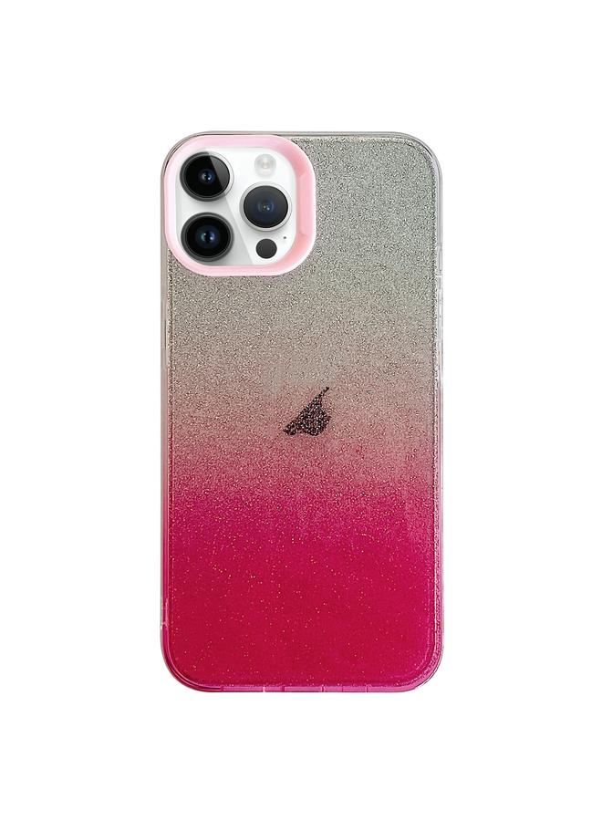 S-TOP Case For iPhone 14 Pro Double Sided IMD Gradient Glitter PC Phone Case - Image 1