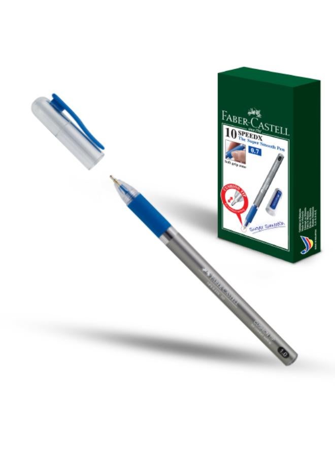 قلم حبر جاف - 1.0 مم- Speedx - ازرق - شد 10