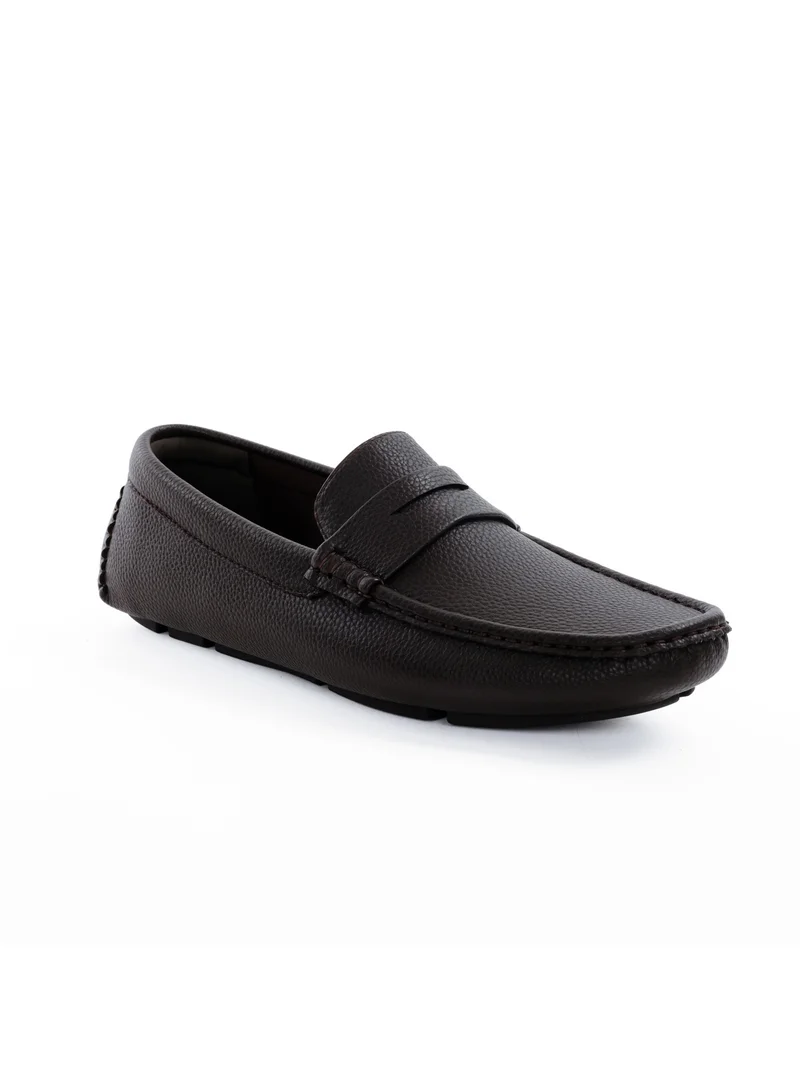 ميلانو Kian Mens Moccasins-Dk Brown