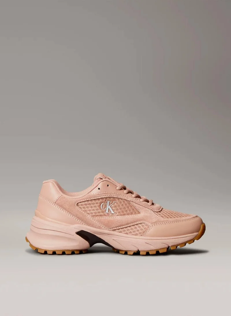 Leather and Breathable Mesh Trainers