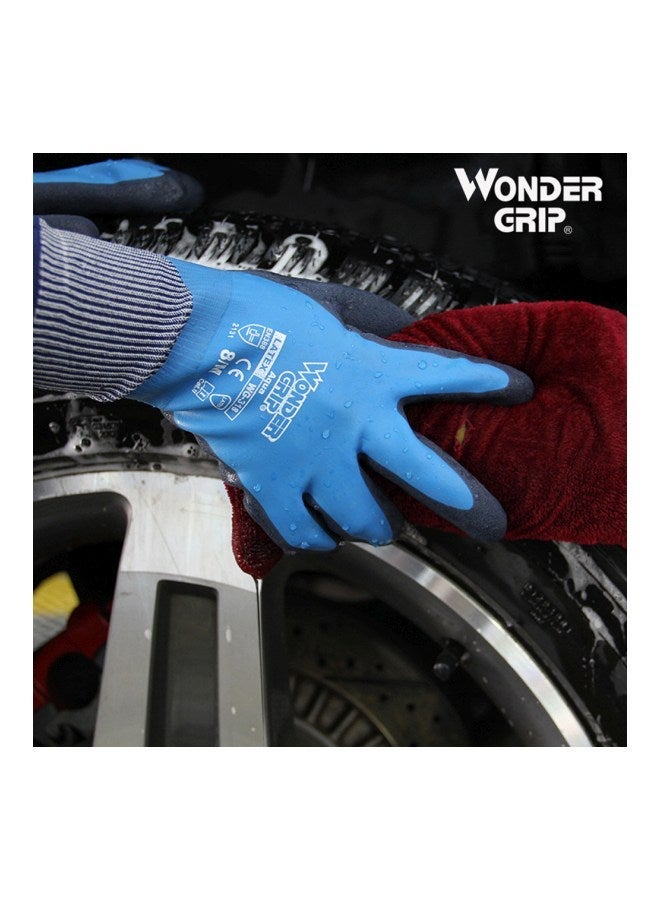 NIBEMINENT Coldproof Gardening Safety Gloves Blue/Grey  - Image 5