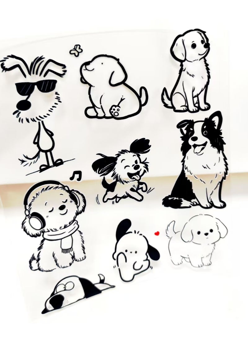 BenQuand Cute Dog Hollow 3D Sticker, Dog Themed Stickers Variety Pack   Stickers for Water Bottles, Laptop Computer, Phone Decorations - Image 1