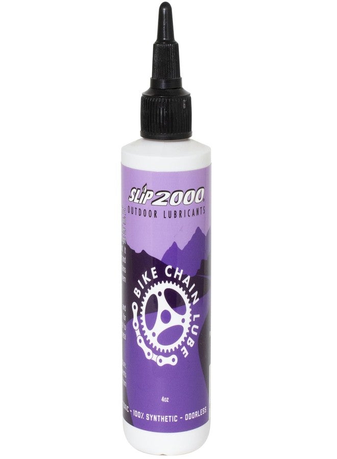 Slip2000 Slip 2000 Bike Chain Lube, Bicycle Chain and Cable Lubricant, Pure Synthetic Oil for All Bikes, Reduces Friction and Wear, Corrosion and Rust Protection, 4 Ounce - Image 1