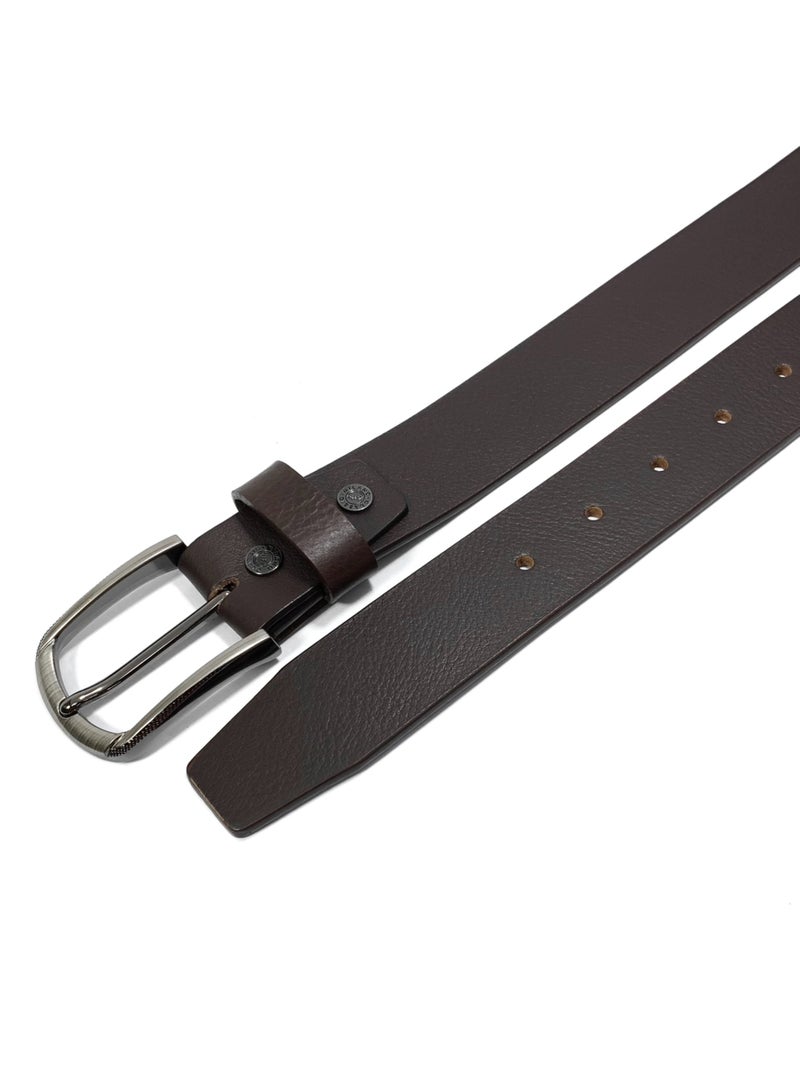 CLASSIC MILANO® Genuine Leather Belt Men in an elegant GIFT BOX; Classic Jean Belt; Belts for men Mens belt Leather; Pin Buckle 35MM