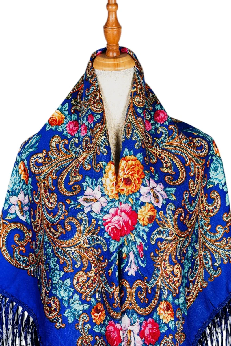 D'Daniela Darya Women's Eastern European Cotton Tassel Shawl