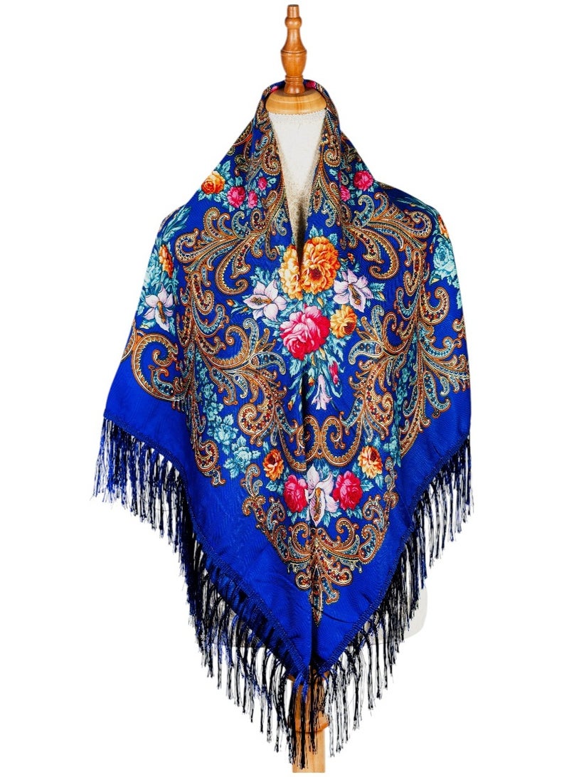 دىدانيالا شال قطن نسائي بشراريب شرقي من داريا - Image 1