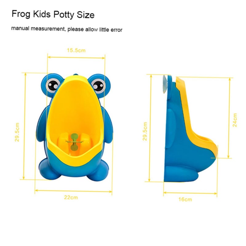 Wall Mounted Frog Potty Trainer For Boys Portable Plastic Urinal Toilet Training Accessory - Image 3