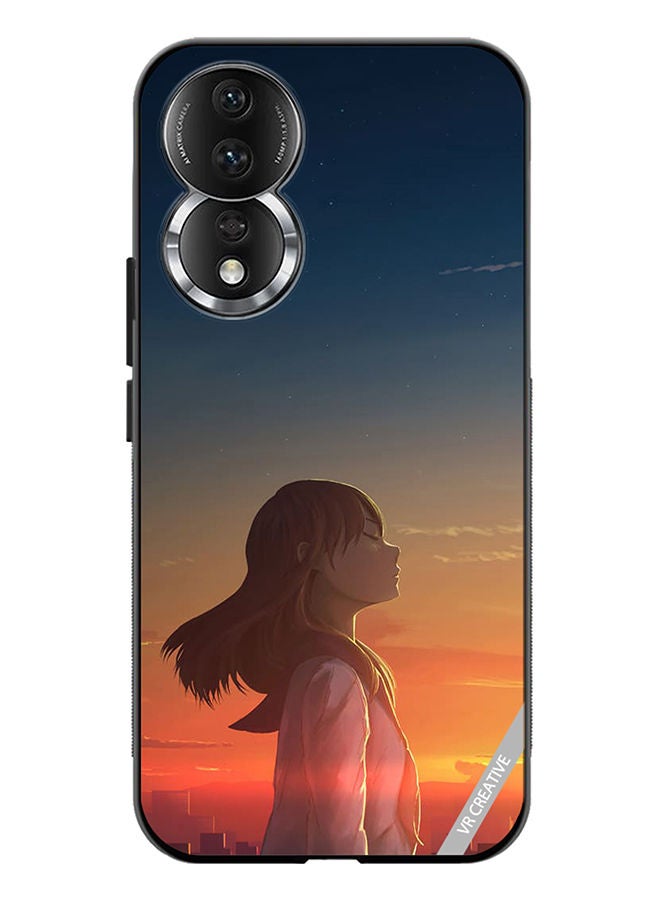 VR CREATIVE Protective Case Cover For Honor 80 Girl1 Design Multicolour - Image 1
