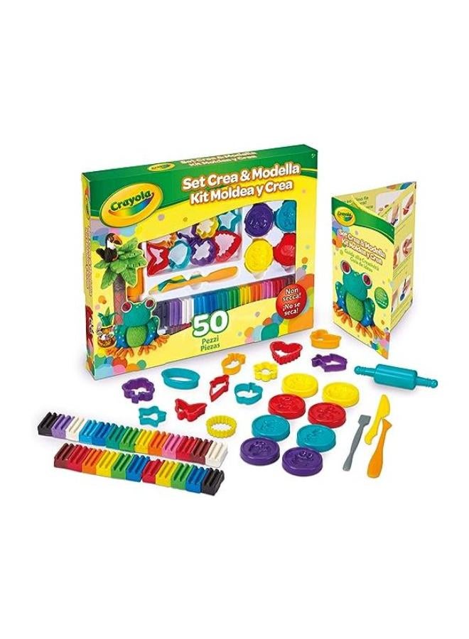 كرايولا Egl مجموعة الصلصال كريموديلا 50 قطعة من كرايو