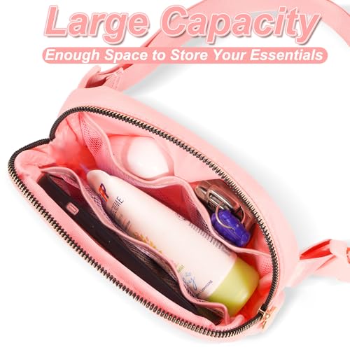 Uygafly Graduation Gifts for Teens Kids Daughter Sister Her - Birthday Gifts for 3 4 5 6 7 8 9 10 11 12 13 Year Old Girls,Fanny Pack Crossbody Bag Belt Bag Cute Trendy Stuff | Peach,Initial N - Image 3